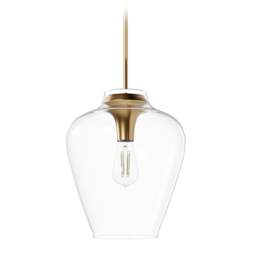 Hunter Fan Company Hunter Fan Company Vidria Alturas Gold Pendant Light with Bowl / Dome Shade 45234