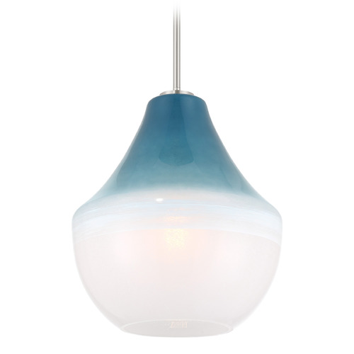 Minka Lavery Pacific Brushed Nickel Pendant Light with Bowl / Dome Shade