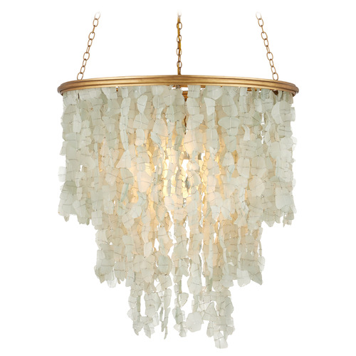 Currey and Company Verre Contemporary Gold LED Chandelier