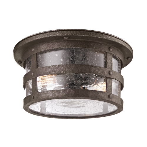 Barbosa 15-Inch Outdoor Flush Mount in Barbosa Bronze by Troy Lighting