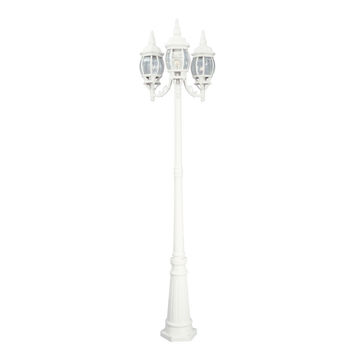 Designers Fountain Lighting 85-Inch Post Lantern in White 1923-WH