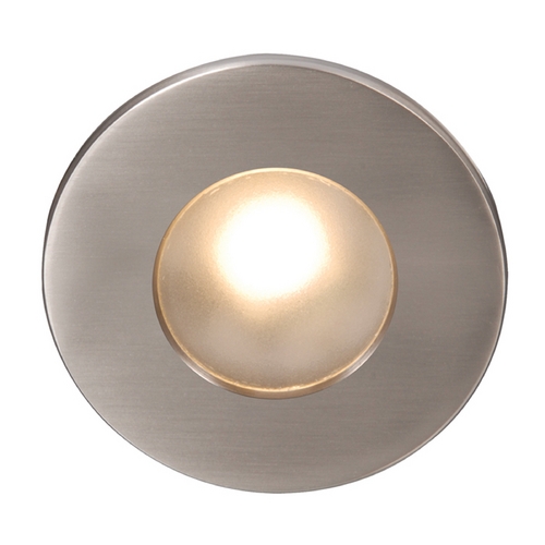 Brushed Nickel LED Recessed Step Light by WAC Lighting