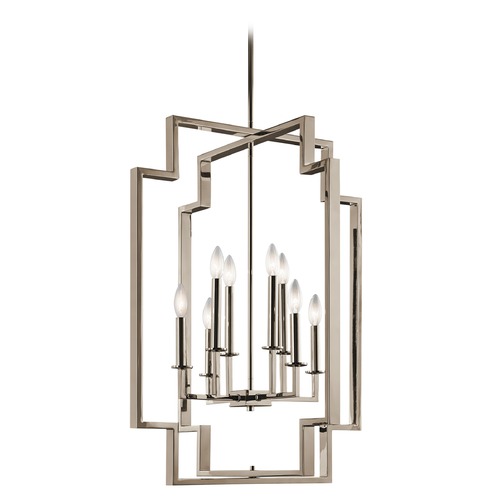 Kichler Lighting Downtown Deco 24-Inch Polished Nickel Pendant by Kichler Lighting 43966PN