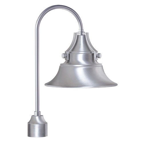 Union 12-Inch Wide Satin Aluminum Post Light by Craftmade Lighting