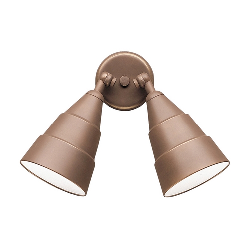 Kichler Lighting 11.25-Inch 2-Light Outdoor Spotlight in Bronze by Kichler Lighting 6052AZ