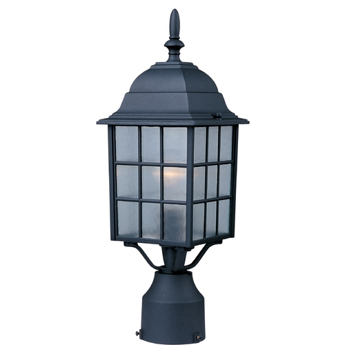 North Church Black Post Light by Maxim Lighting