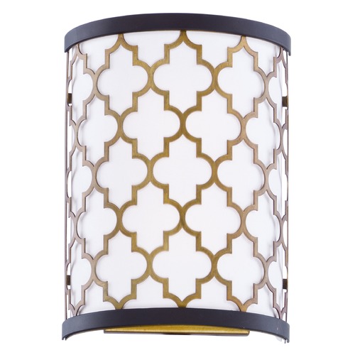 Maxim Lighting Maxim Lighting Crest Oil Rubbed Bronze / Antique Brass LED Sconce 20294WLOIAB