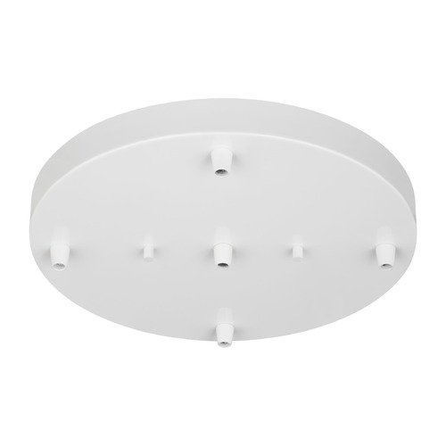 Generation Lighting Multi-Port 5-Light Cluster Canopy in White by Generation Lighting 7449405-15