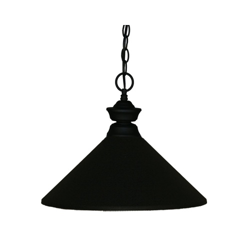 14-Inch Matte Black Pendant by Z-Lite