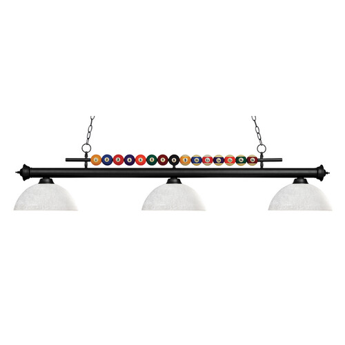 Shark Matte Black Billiard Light by Z-Lite