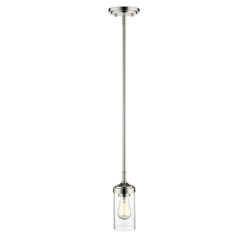 Z-Lite Calliope Polished Nickel Mini Pendant by Z-Lite 617MP-PN