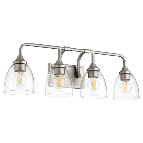 Enclave Satin Nickel Bathroom Light by Quorum Lighting