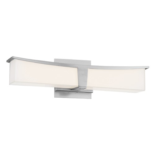Plane Brushed Nickel LED Bathroom Light by George Kovacs