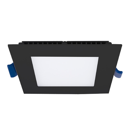 4-Inch 12W Square 3000K LED Recessed Trim in Black by Eurofase Lighting