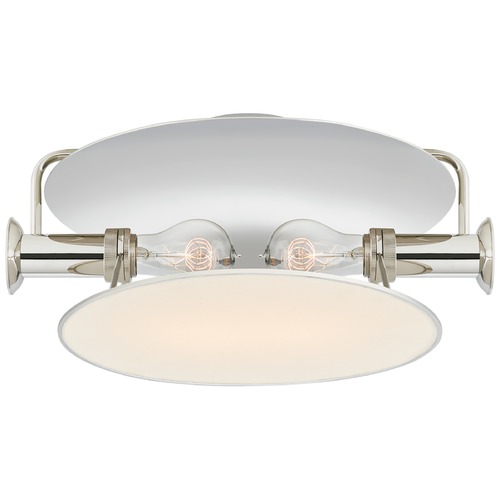 Visual Comfort Signature Collection Thomas OBrien Osiris Flush Mount in Polished Nickel by Visual Comfort Signature TOB4294PNL