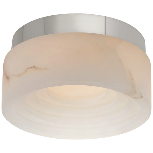 Visual Comfort Signature Collection Kelly Wearstler Otto 5-Inch Flush Mount in Nickel by Visual Comfort Signature KW4900PNALB