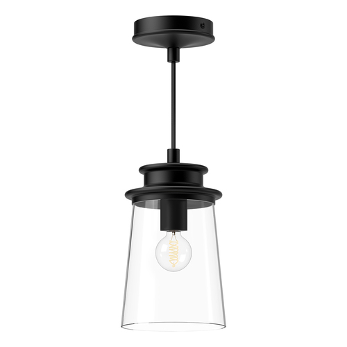 Alora Lighting Alora Lighting Quincy Matte Black Mini-Pendant Light with Conical Shade PD533006MBCL