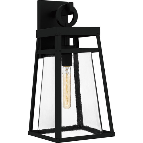 Godfrey Matte Black Outdoor Wall Light by Quoizel Lighting