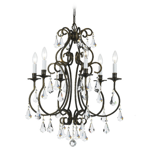 Crystorama Lighting Ashton English Bronze Crystal Chandelier