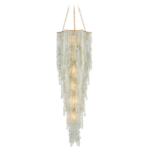 Currey and Company Verre Contemporary Gold LED Chandelier