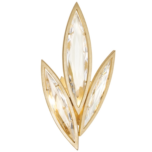 Fine Art Lamps Marquise Florentine Brushed Gold Leaf Sconce