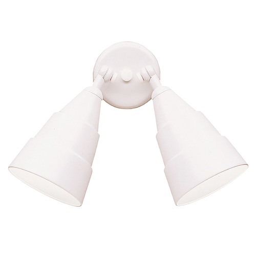 Kichler Lighting 11.25-Inch 2-Light Outdoor Spotlight in White by Kichler Lighting 6052WH