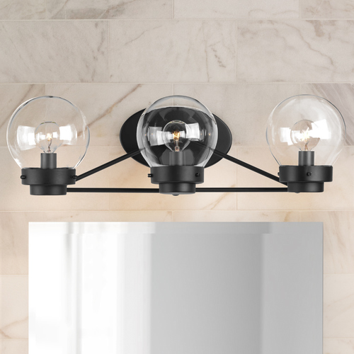 Spatial 22-Inch Bathroom Light in Black by Progress Lighting