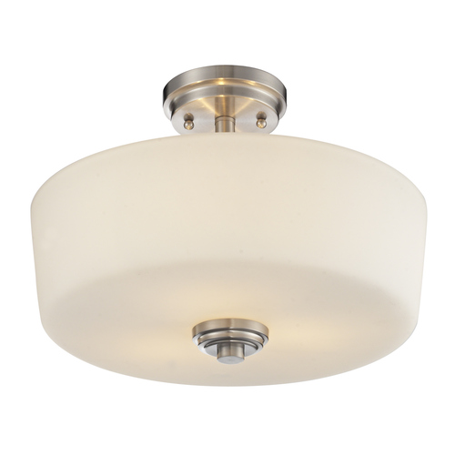 Lamina Brushed Nickel Semi-Flush Mount by Z-Lite