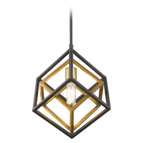 Z-Lite Euclid Olde Brass & Bronze Pendant by Z-Lite 457MP-OBR-BRZ
