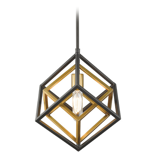 Euclid Olde Brass & Bronze Pendant by Z-Lite