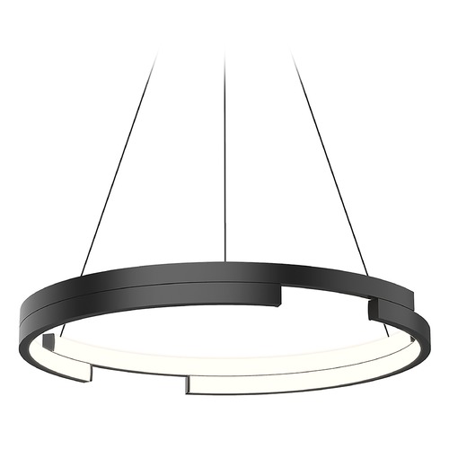 Kuzco Lighting Anello Minor 19-Inch LED Pendant in Black by Kuzco Lighting PD52719-BK