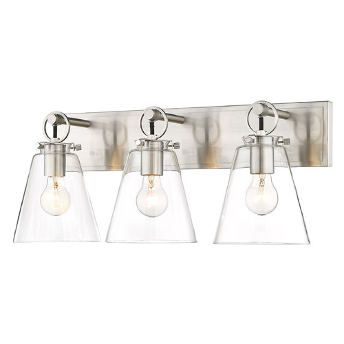Harper Brushed Nickel Bathroom Light by Z-Lite
