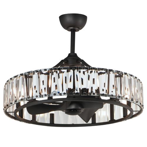 Maxim Lighting Odeon Black LED Ceiling Fan with Light