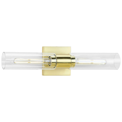 Progress Lighting Progress Lighting Clarion Satin Brass Vertical Bathroom Light P300300-012
