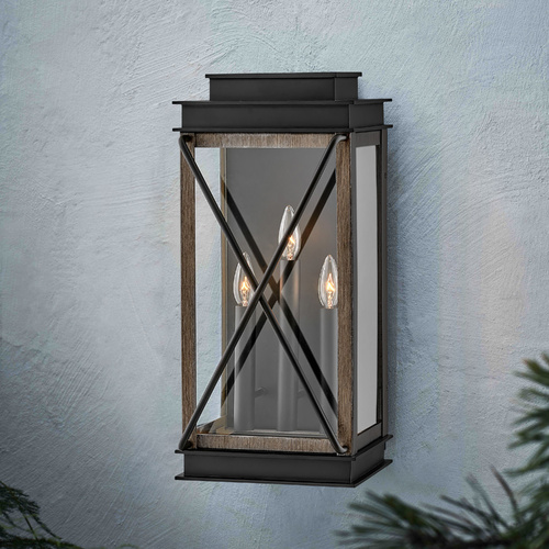 Hinkley Montecito 22-Inch Black Outdoor Wall Light by Hinkley Lighting 11195BK