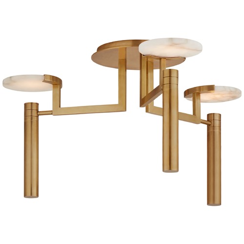 Kelly Wearstler Melange Semi-Flush in Brass by Visual Comfort Signature