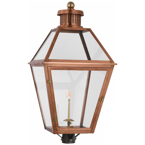 Visual Comfort Signature Collection Chapman & Myers Stratford Gas Post Lantern in Copper by VC Signature CHO7450SCCG