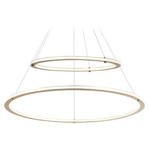 Matteo Lighting Victoria Brushed Gold LED Pendant Light
