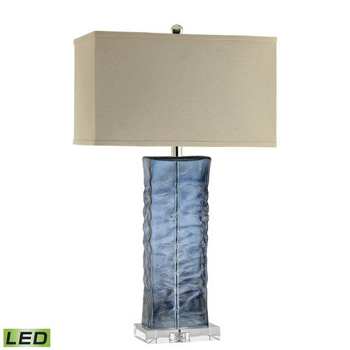 Elk Lighting Elk Lighting Arendell Blue & Clear LED Table Lamp with Rectangle Shade 99763-LED