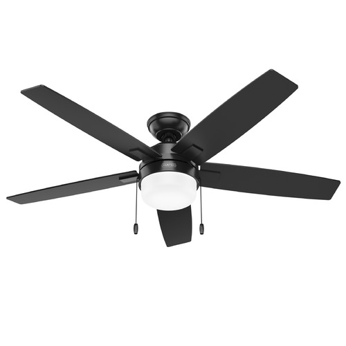 Hunter Fan Company Anisten Matte Black LED Ceiling Fan with Light