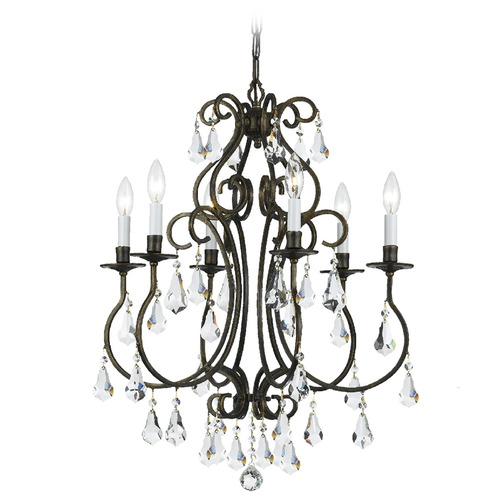 Crystorama Lighting Ashton English Bronze Crystal Chandelier