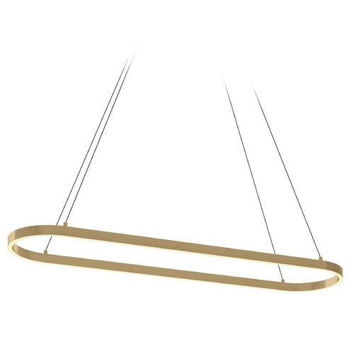 Afx Lighting Glo Satin Brass LED Island Light