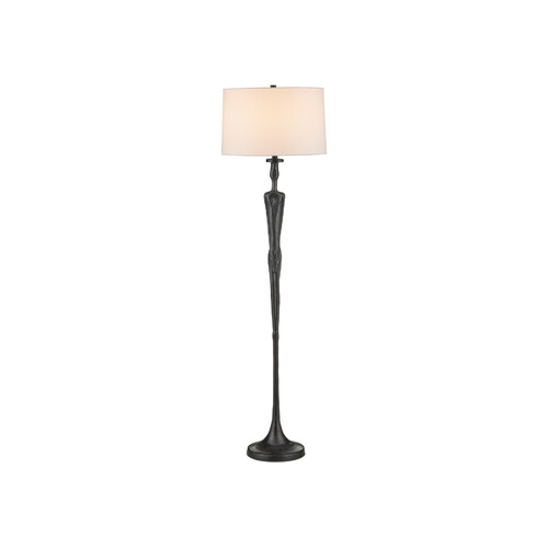 Mirage Floor Lamp in Black by Currey & Company Lighting