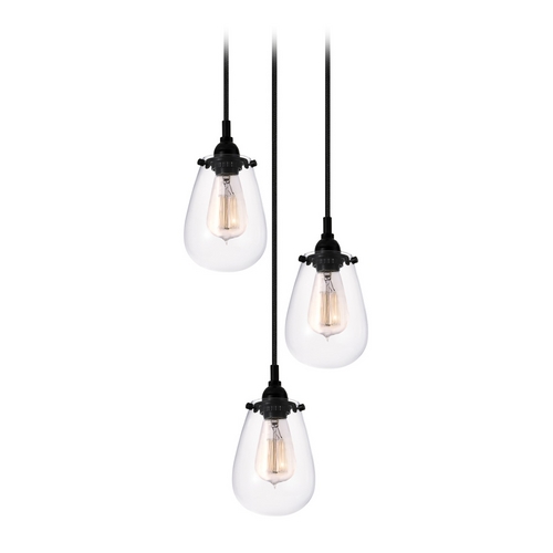 Sonneman Lighting Chelsea Multi-Light Pendant Black by Sonneman Lighting 4293.25