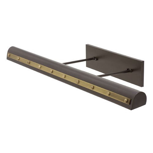 Traditional Mahogany Bronze & Antique Brass LED Picture Light by House of Troy Lighting