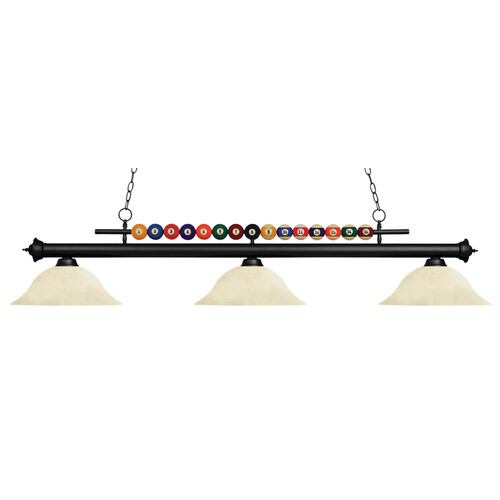 Shark Matte Black Billiard Light by Z-Lite