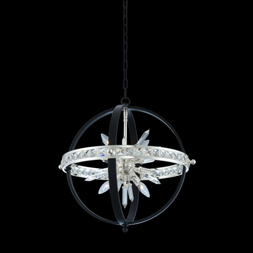 Angelo 23-Inch Pendant in Matte Black by Allegri Crystal