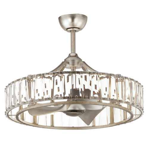 Maxim Lighting Odeon Golden Silver LED Ceiling Fan with Light