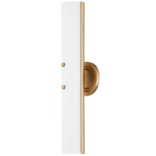 Troy Lighting Titus Patina Brass LED Sconce