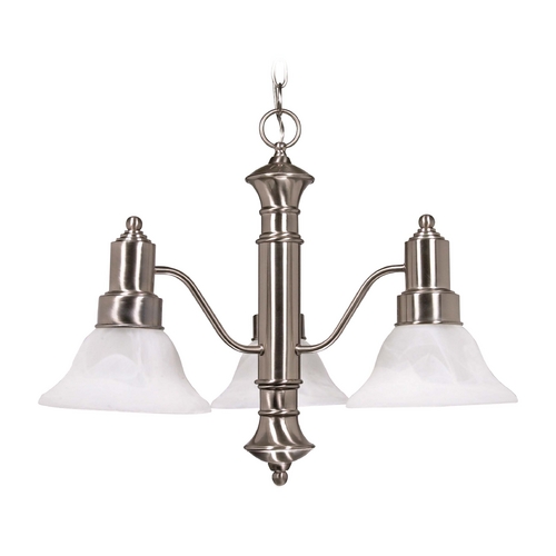 Chandelier in Brushed Nickel by Nuvo Lighting